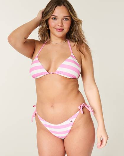 Beaded Side-Tie Cheeky Bikini Bottom