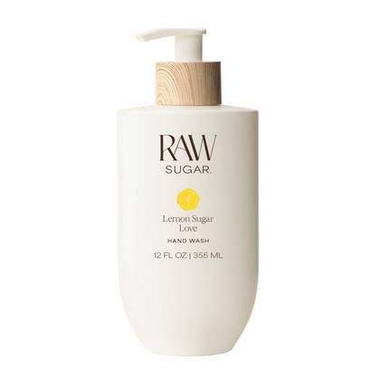 Raw Sugar Gentle Hand Wash - Lemon Sugar Love - 12 fl oz: Vegan, Gel Form, Pump Bottle, For Normal, Oily, Sensitive Skin