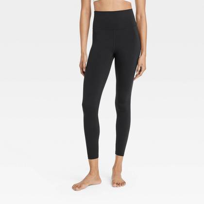Women's Everyday Soft Ultra High-Rise 7/8 Leggings - All In Motion™ Black XS: Moisture Wicking, Quick Dry, UPF 50+ Wear