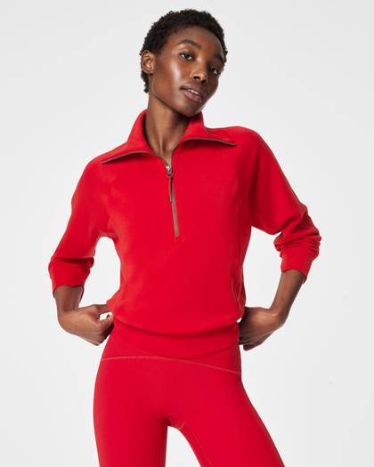 SPANX AirEssentials® Half Zip | SPANX® Red - Red