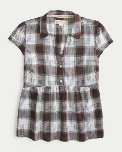Short-Sleeve Icon Babydoll Shirt