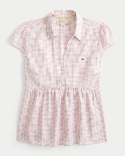 Short-Sleeve Icon Babydoll Shirt