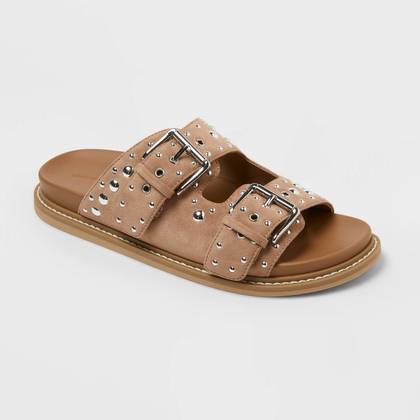 Women’s Hayes Sandals with Memory Foam Insole - Universal Thread™ Beige 5