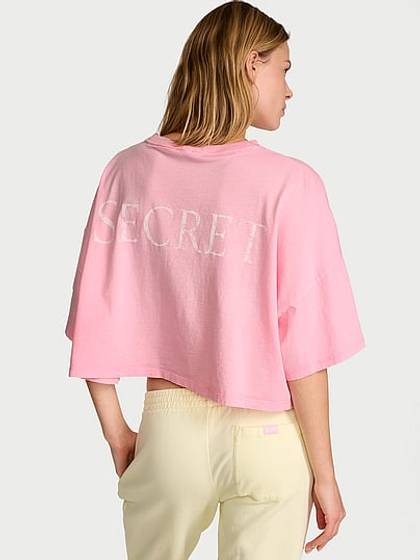 100% Cotton Oversized Crop Tee