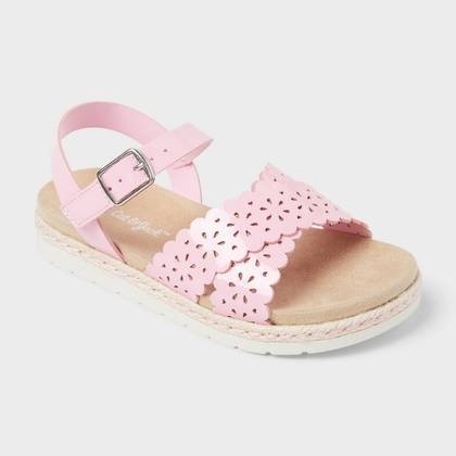 Toddler Brenner Footbed Sandals - Cat & Jack™ Pink 6T
