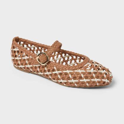 Women's Royce Mary Jane Shoes with Memory Foam Insole - Universal Thread™ Cognac 5