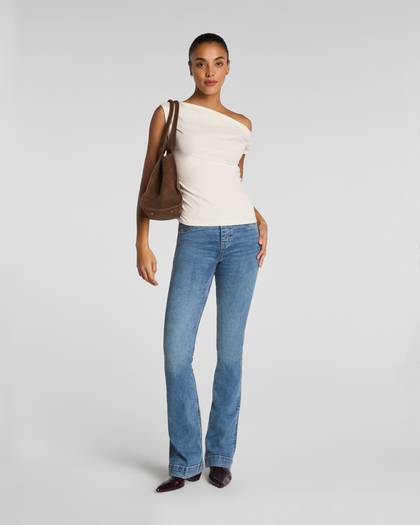 SPANXshape® EveryWear Pull-On Flare Jeans | Antique Indigo - Indigo