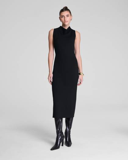 SPANX® Ponte Sleeveless Midi Dress | Classic Black - Black