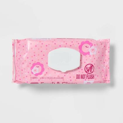 Fresh & Clean Scented Baby Wipes - 72ct - up&up™: Hypoallergenic, Non-Toxic, Contains Aloe, Pop-Up Dispenser
