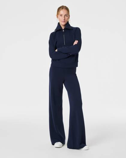 SPANX AirEssentials® Wide Leg Pant | Timeless Navy - Navy