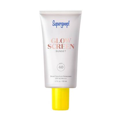 Supergoop! Glowscreen Sunset Hydrating Glowy Tinted Primer Sunscreen with Hyaluronic Acid + Niacinamide - SPF 40 - 1.7 fl oz