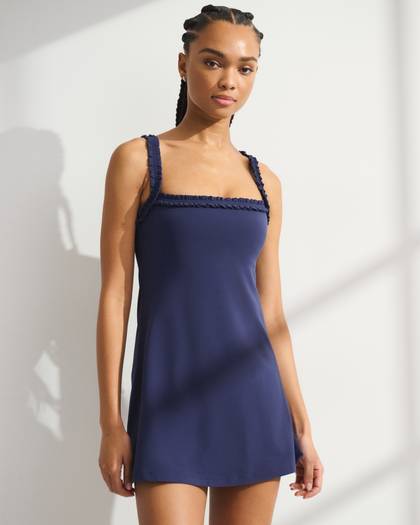 YPB studioFLEX Scrunchie Strap Mini Dress