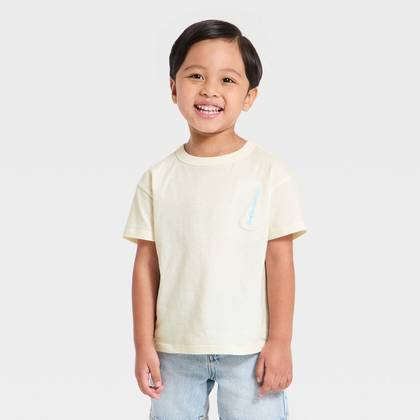 Baby Boys' Music Festival Short Sleeve Oversized T-Shirt - Cat & Jack™ Cream 12M