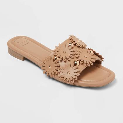 Women’s Ziva Sandals with Memory Foam Insole - A New Day™ Tan 5