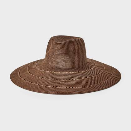 Straw Down Brim Hat - Shade & Shore™ Brown
