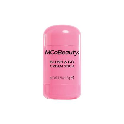 MCoBeauty Blush & Go Cream Stick - Baby Pink - 0.21oz: Brightening, Face Application, Velvet Finish, Vegan