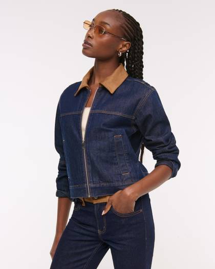 Denim Zip-Up Jacket