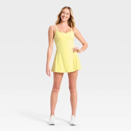 Women's Cinch Back Active Dress - JoyLab™ Yellow XXS