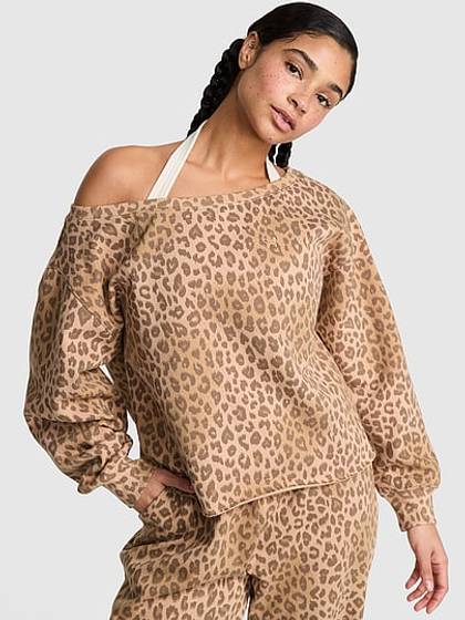 Campus Fleece™ Rib Off-The-Shoulder Sweatshirt