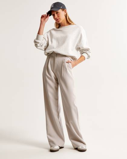 A&F Sloane Tailored Wide Leg Pant