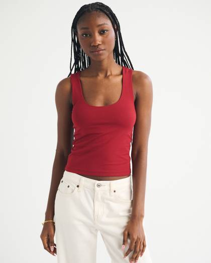 Bra-Free Scoopneck Tank