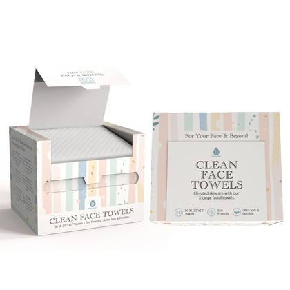 Clean Facial Towels – XL Towels for Sensitive Skin