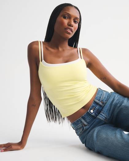 Bra-Free Double-Layered 90s Cami