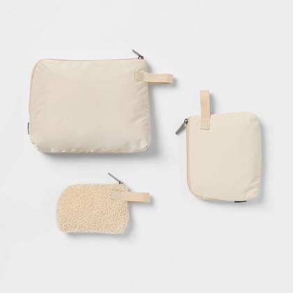 3pc Toiletry Kit and Bag - Open Story™ White