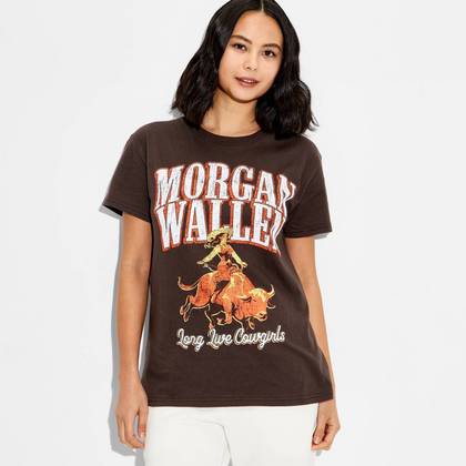 Women's Morgan Wallen Short Sleeve Graphic T-Shirt - Brown XXL