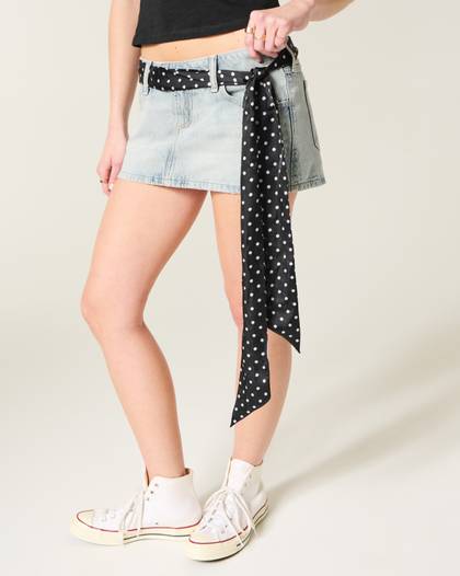 Polka Dot Scarf Belt