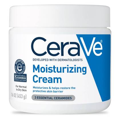 CeraVe Moisturizing Face & Body Cream for Normal to Dry Skin - 16 fl oz: Oil-Free, Contains Hyaluronic Acid, Contains Ceramides, Hypoallergenic
