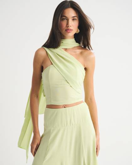 A&F Bra-Free 4-in-1 Convertible Scarf Set Top