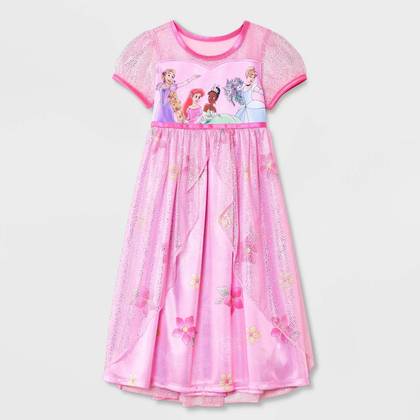 Toddler Girls' Disney Princess Fantasy NightGown - Pink 5T