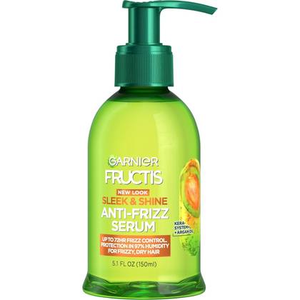 Garnier Fructis Sleek & Shine Anti-Frizz Serum - 5.1 fl oz: For Coarse, Frizzy Hair, Paraben-Free, Sulfate-Free