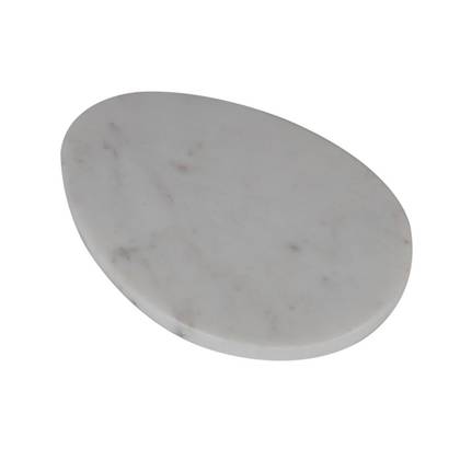 Marble Serving Board White Egg - Bullseye's Playground™