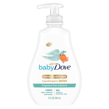Baby Dove Sensitive Moisture Fragrance-Free Lotion - 13 fl oz: Hypoallergenic, No Parabens, Sulfates Or Phthalates