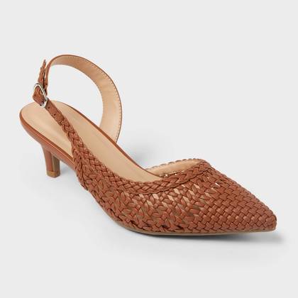 Women's Miriam Louis Heels with Memory Foam - Universal Thread™ Cognac 5