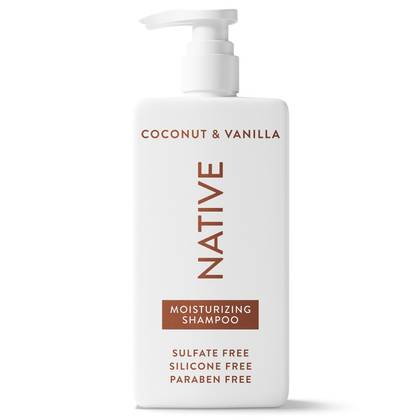 Native Coconut & Vanilla Moisturizing Vegan Shampoo Sulfate, Paraben and Silicone Free - 16.5 fl oz