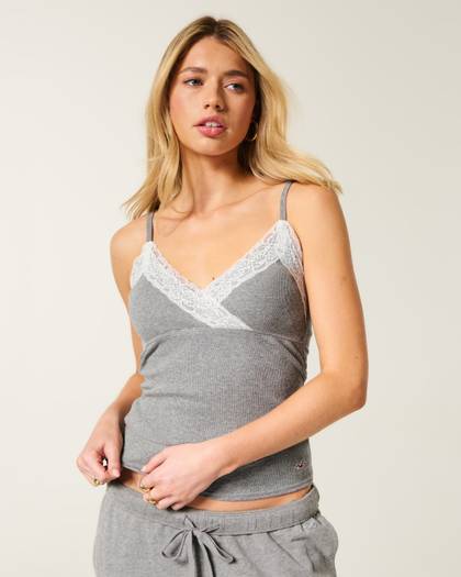 Wrap Lace Trim Layering Cami