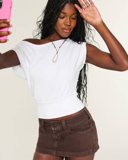 Off-the-Shoulder Banded Top