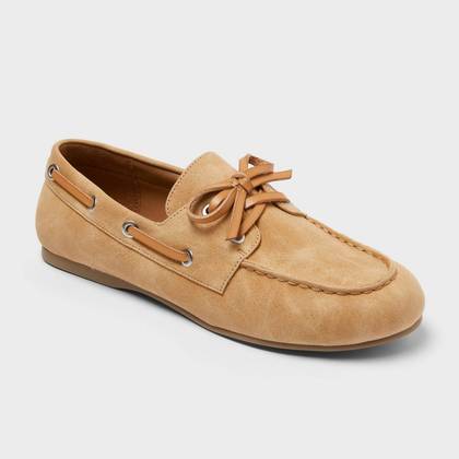 Women’s Midge Flats with Memory Foam Insole - Universal Thread™ Tan 5.5