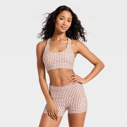 Women's T-Back Sports Bra - JoyLab™ Brown XXS