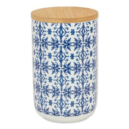 Bone Dry Ceramic Treat Canister - Portuguese Tile