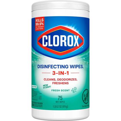 Clorox Fresh Disinfecting Wipes Bleach Free Cleaning Wipes - 75ct