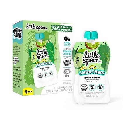 Little Spoon Green Dream Organic Kids' Smoothie - 16oz/4ct Refrigerated Pouches