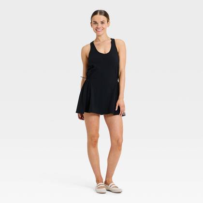 Women's Washed Jersey Active Dress - JoyLab™ Black XXS