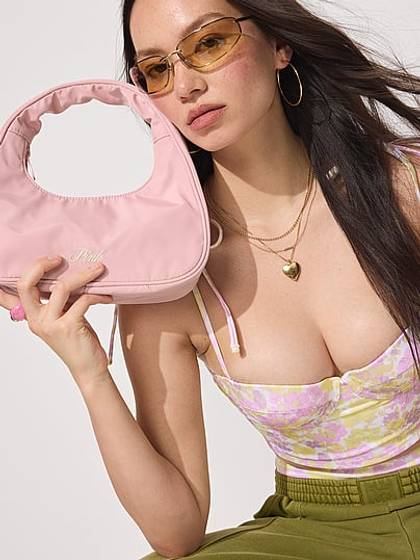 Nylon Mini Hobo Bag