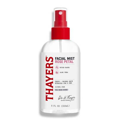 Thayers Remedies Witch Hazel Alcohol Free Toner Facial Mist with Rose - 8 fl oz: Paraben-Free, Sulfate-Free, Vegan, Contains Charcoal