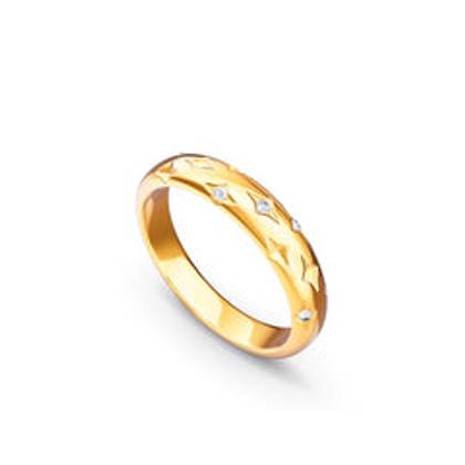 Moon and Back Ring (Gold)