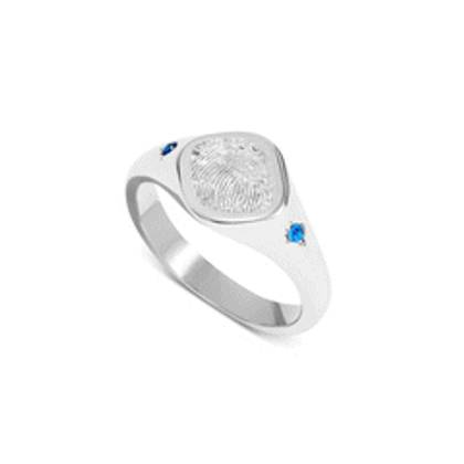 Written In The Stars Fingerprint Signet Ring (Silver)
